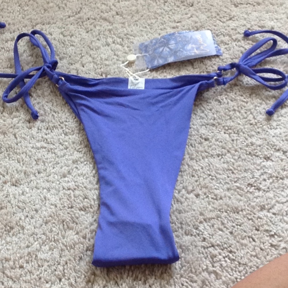 Toluca swim bikini bottom small blue